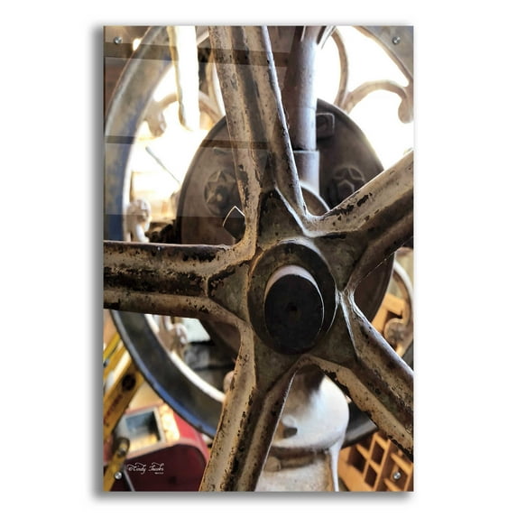 Epic Art 'Star Wheel' by Cindy Jacobs, Acrylic Glass Wall Art, 24"x36"