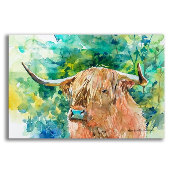 Epic Art 'Steer 2' by Annelein Beukenkamp Acrylic Glass Wall Art, 16" x 12"