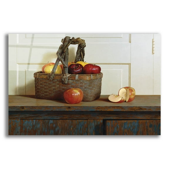 Epic Art 'Still Life With Apples' by Zhen-Huan Lu, Acrylic Glass Wall Art, 16"x12"