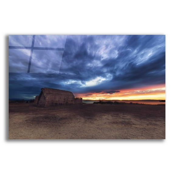 Epic Art 'Stormy Sky' by Sebastien Lory, Acrylic Glass Wall Art, 16"x12"
