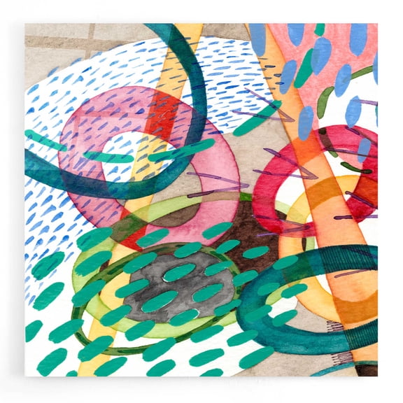 Epic Art 'Stratosphere I' by Nikki Galapon, Acrylic Glass Wall Art, 12"x12"