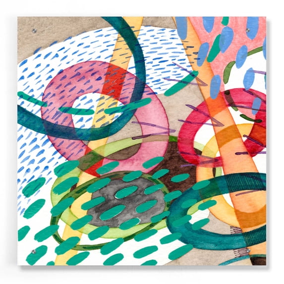 Epic Art 'Stratosphere I' by Nikki Galapon, Acrylic Glass Wall Art, 24"x24"