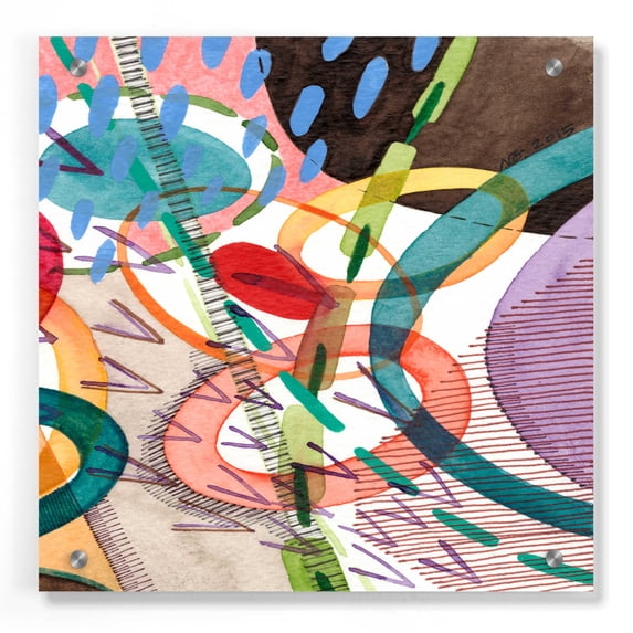 Epic Art 'Stratosphere II' by Nikki Galapon, Acrylic Glass Wall Art, 36"x36"