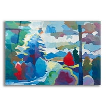 Epic Art 'Stream into Consciousness #2' by Hooshang Khorasani, Acrylic Glass Wall Art, 16"x12"