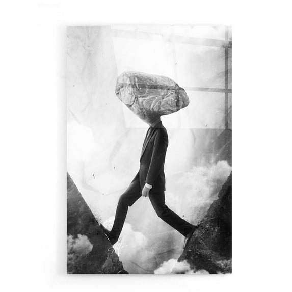 Epic Art 'Stubborn' by Mario Sanchez Nevado, Acrylic Glass Wall Art, 16"x24"