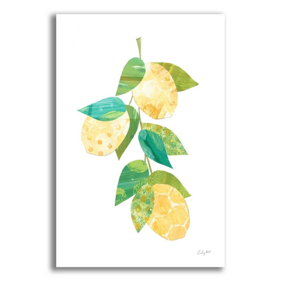 Epic Art 'Summer Lemons II by Courtney Prahl, Acrylic Glass Wall Art, 12"x16"