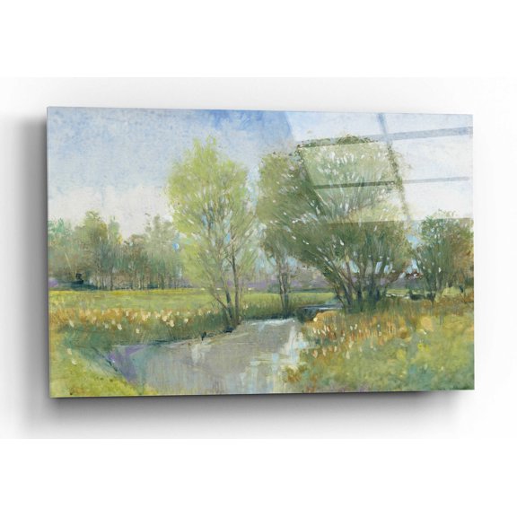 Epic Art 'Summer Stream II' by Tim O'Toole, Acrylic Glass Wall Art, 16"x12"