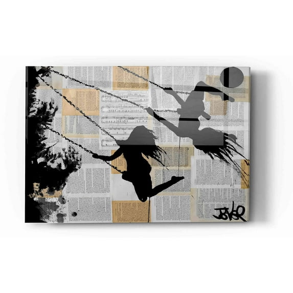 Epic Art 'Summer' by Loui Jover, Acrylic Glass Wall Art, 12"x16"