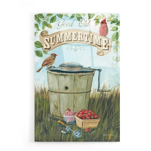 Epic Art 'Summertime' by Pam Britton, Acrylic Glass Wall Art, 16"x24"