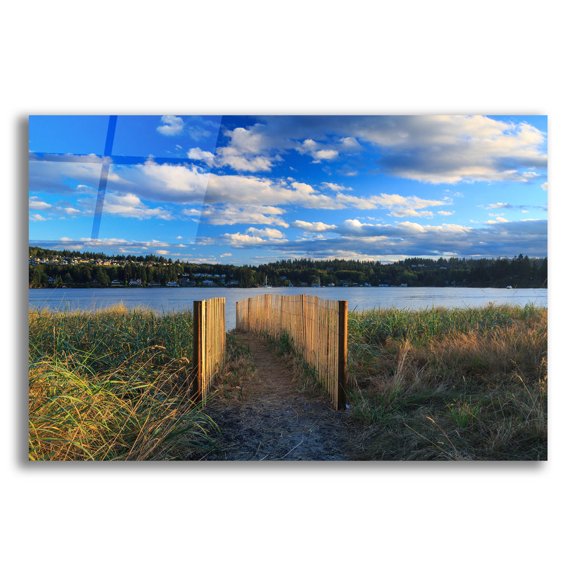 Epic Art ' Sunset at Port Ludlow' by Shawn/Corinne Severn, Acrylic Glass Wall Art, 24"x16"