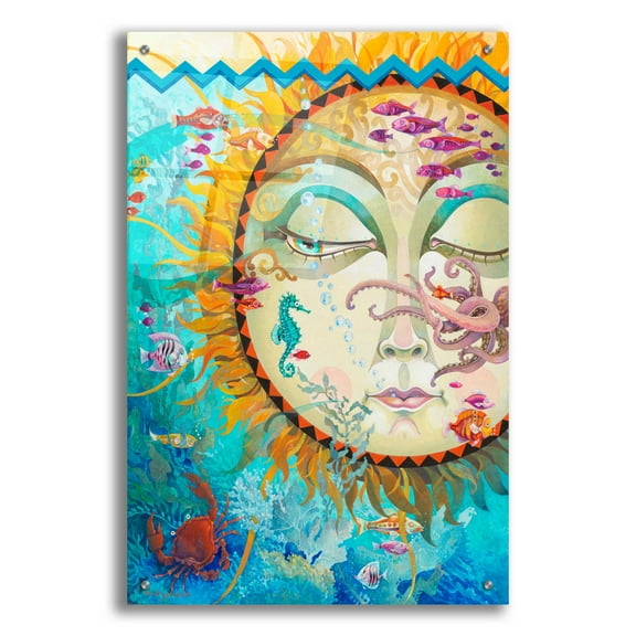 Epic Art 'Sunset' by David Galchutt, Acrylic Glass Wall Art, 24"x36"