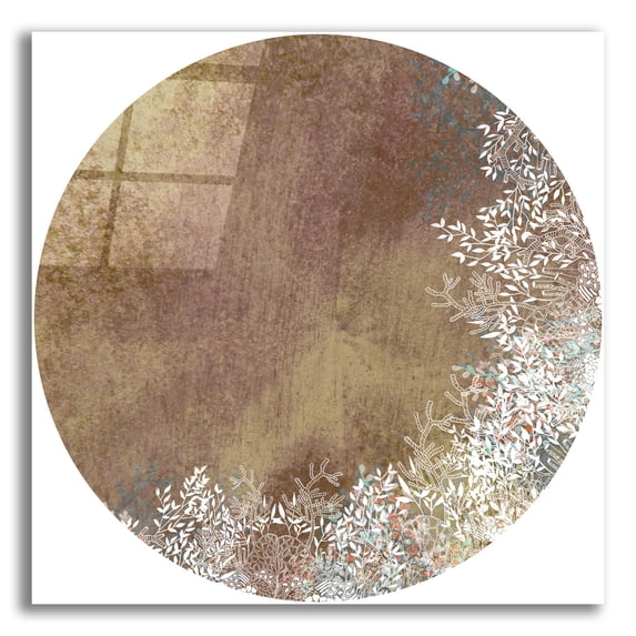 Epic Art 'Surf And Sand Corals 6' by Sabrina Balbuena, Acrylic Glass Wall Art, 12"x12"