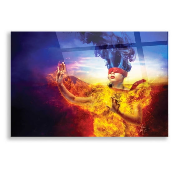 Epic Art 'Suspense' by Mario Sanchez Nevado, Acrylic Glass Wall Art, 12"x16"