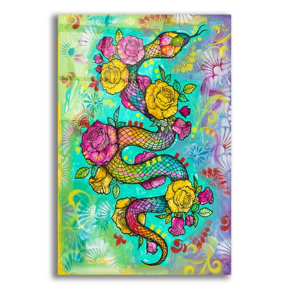Epic Art 'Sweet Slithers' by Dean Russo Acrylic Glass Wall Art, 12" x 16"