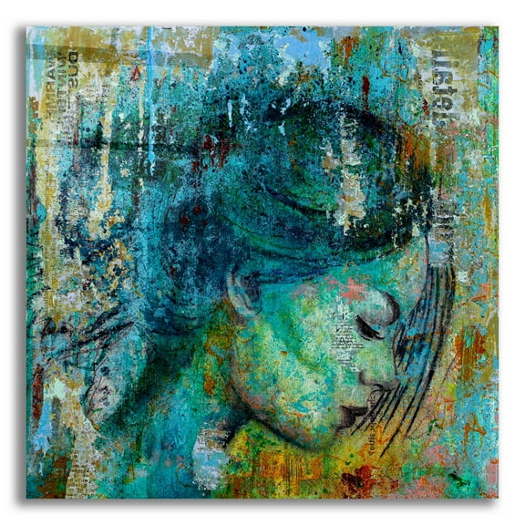 Epic Art 'THE THOUGHTS' by DB Waterman, 12"x12"