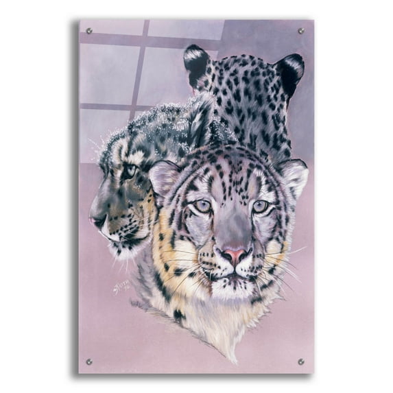 Epic Art 'Tapestry In Grey' by Barbara Keith, Acrylic Glass Wall Art, 24"x36"