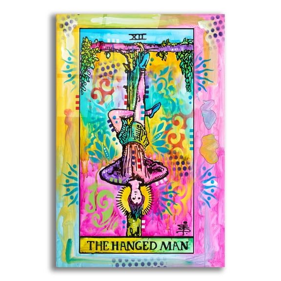 Epic Art 'Tarot - The Hanged Man' by Dean Russo Acrylic Glass Wall Art, 16" x 24"