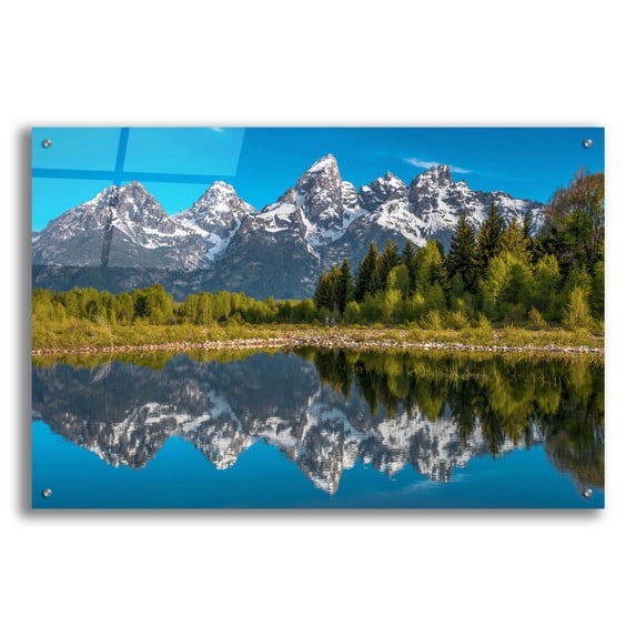 Epic Art 'Tetons in Color - Grand Teton National Park' by Darren White, Acrylic Glass Wall Art, 36"x24"