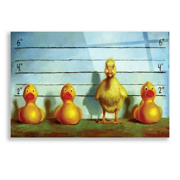 Epic Art 'The Big Lineup' by Lucia Heffernan, Acrylic Glass Wall Art, 24"x16"