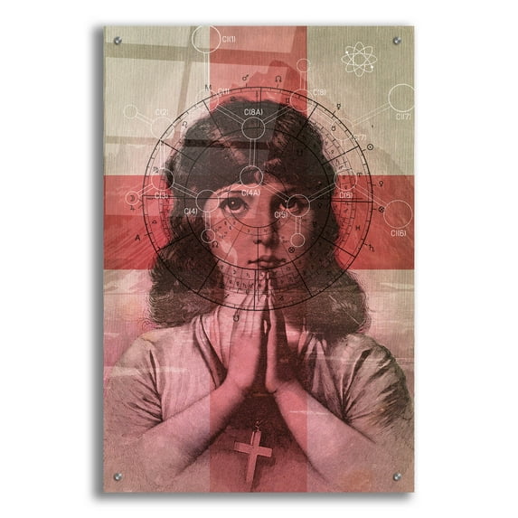 Epic Art 'The Christian Girl' by Elo Marc, Acrylic Glass Wall Art, 24"x36"