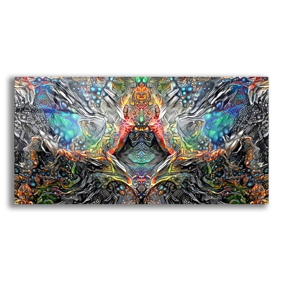 Epic Art 'The Deceitful Cloak Of Religions' by Pedro Gavidia, Acrylic Glass Wall Art, 48"x24"
