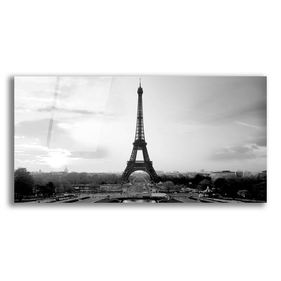 Epic Art 'The Eiffel Tower' by Photoinc Studio, Acrylic Glass Wall Art, 24"x12"