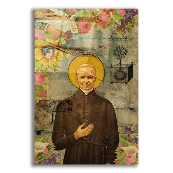 Epic Art 'The Holy Father' by Elo Marc, Acrylic Glass Wall Art, 12"x16"