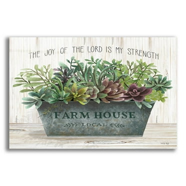 Epic Art 'The Joy of the Lord' by Cindy Jacobs, Acrylic Glass Wall Art, 24"x16"
