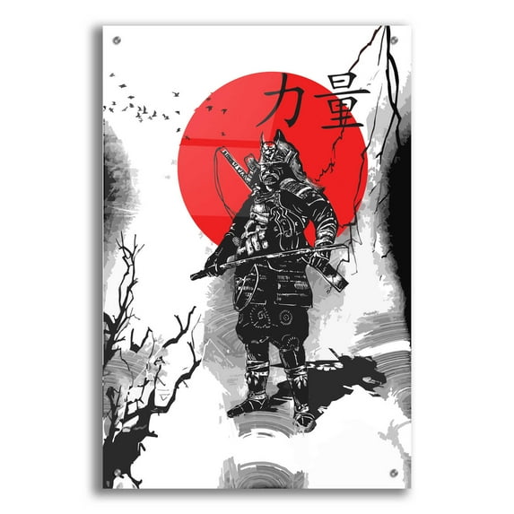 Epic Art 'The Last Samurai ' by Epic Portfolio, Acrylic Glass Wall Art, 24"x36"