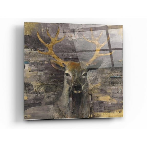 Epic Art 'The Leader Gold' by Albena Hristova, Acrylic Glass Wall Art, 24"x24"