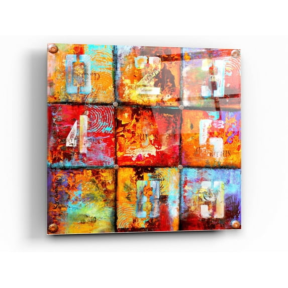 Epic Art 'The Ninth Block' by Erin Ashley Acrylic Glass Wall Art, 24"x24"