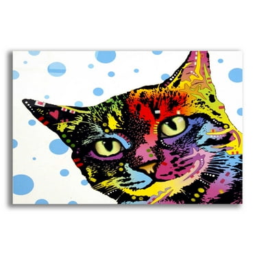 Epic Art 'The Pop Cat' by Dean Russo, Acrylic Glass Wall Art, 24"x16"