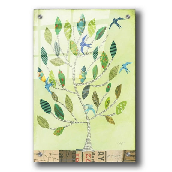 Epic Art 'The Seasons II' by Courtney Prahl, Acrylic Glass Wall Art, 24"x36"