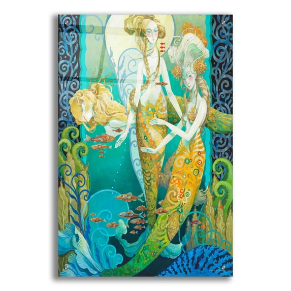 Epic Art 'The Sirens' by David Galchutt, Acrylic Glass Wall Art, 24"x36"