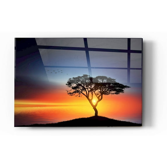 Epic Art "The Soft Twilight" Acrylic Glass Wall Art, 16"x24"