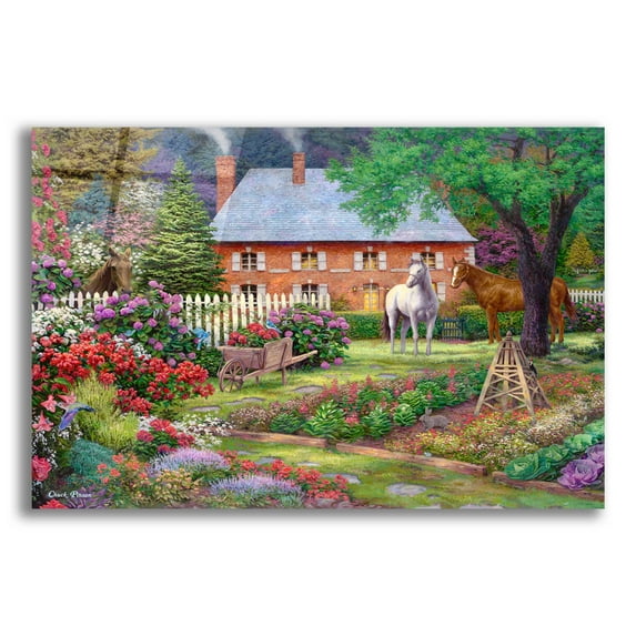 Epic Art 'The Sweet Garden' by Chuck Pinson, Acrylic Glass Wall Art, 24"x16"