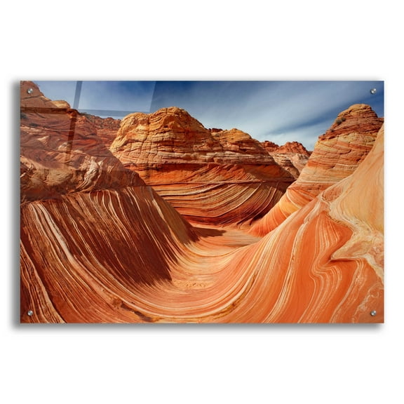 Epic Art 'The Wave Classic View' by Mike Jones, Acrylic Glass Wall Art, 36"x24"