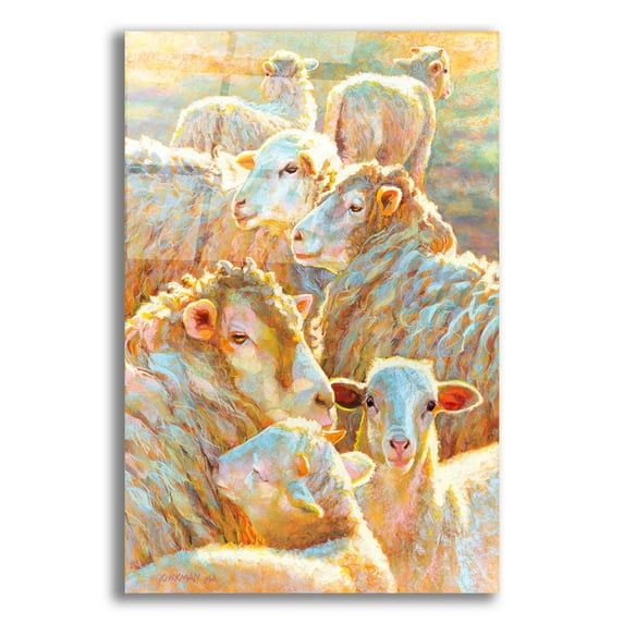 Epic Art 'Three Five Seven2 by Rita Kirkman, Acrylic Glass Wall Art, 16" x 24"