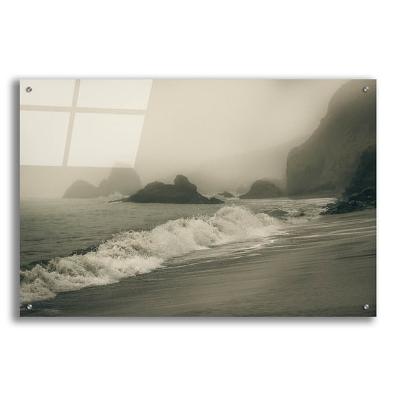 Epic Art ' Tides of Time Turn' by Eunika Rogers, Acrylic Glass Wall Art, 36"x24"