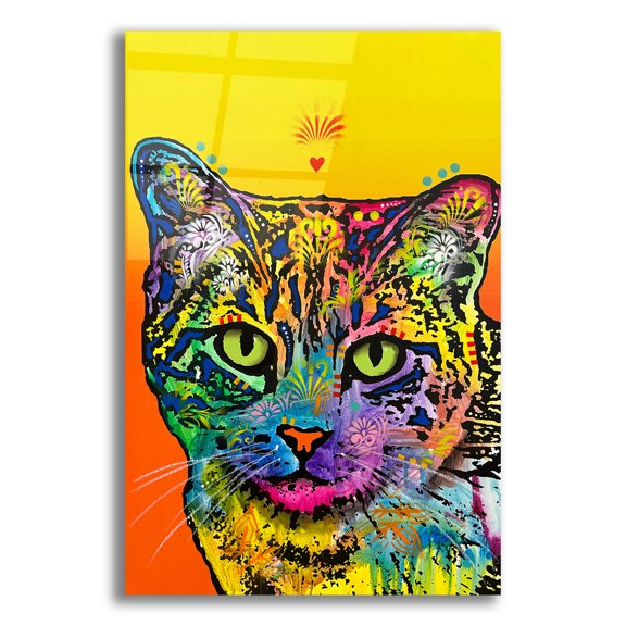 Epic Art 'Tiger At Heart' by Dean Russo Acrylic Glass Wall Art, 16" x 24"