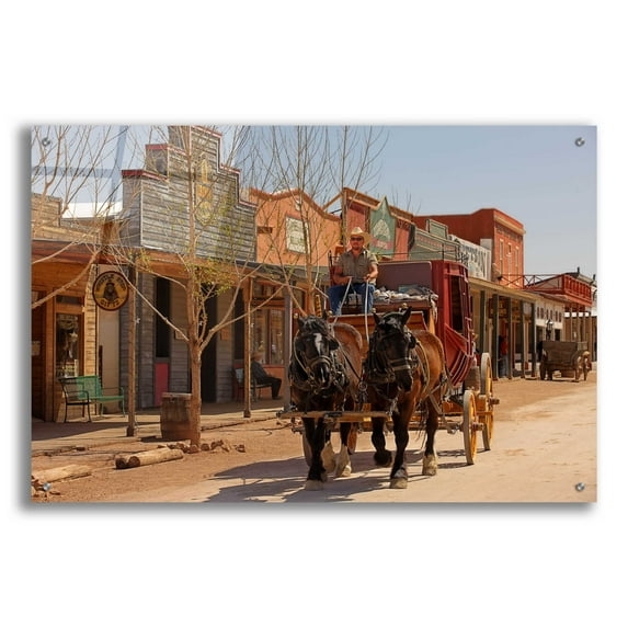 Epic Art 'Tombstone X' by Mike Jones, Acrylic Glass Wall Art, 36"x24"