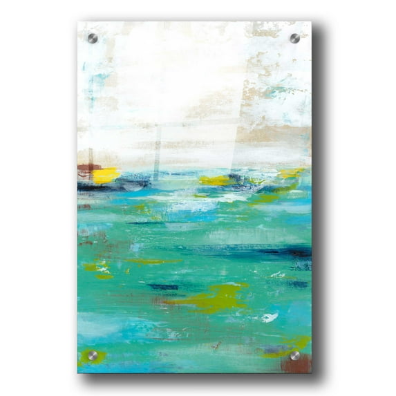 Epic Art 'Topaz Mire I' by Grace Popp, Acrylic Wall Glass, 24"x36"