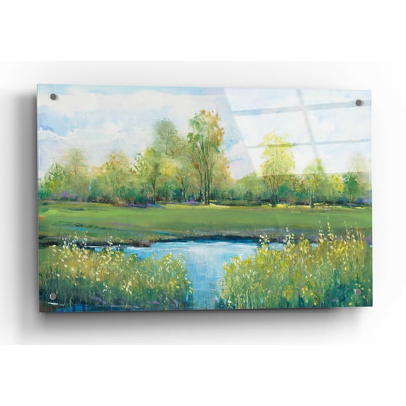 Epic Art 'Tranquil Park II' by Tim O'Toole, Acrylic Glass Wall Art, 36"x24"