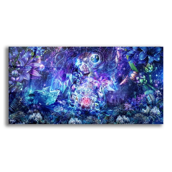 Epic Art 'Transcension' by Cameron Gray, Acrylic Glass Wall Art, 24"x12"