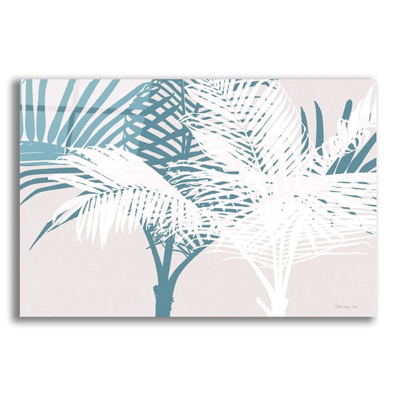 Epic Art 'Transitioning Palm Pattern' by Stellar Design Studio, Acrylic Glass Wall Art, 16"x12"
