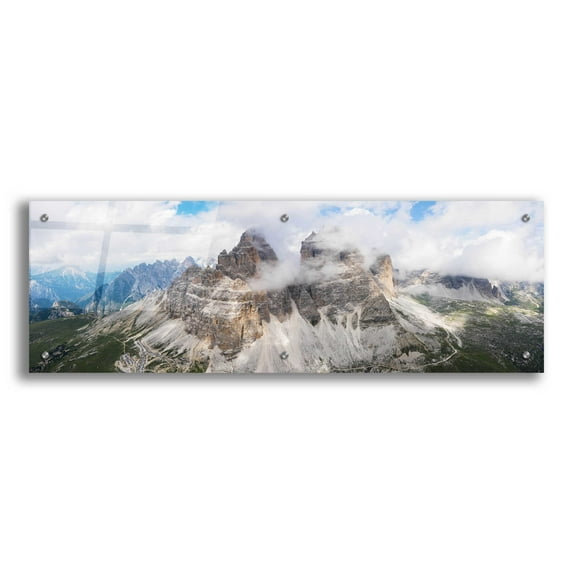 Epic Art 'Tre Cime Di Lavaredo,' Acrylic Glass Wall Art, 36"x12"