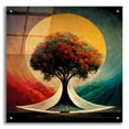 thumbnail image 1 of Epic Art 'Tree Of Life 24' by Ray Heere, Acrylic Glass Wall Art, 24"x24", 1 of 8
