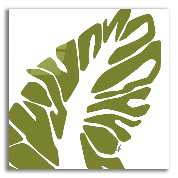 Epic Art ' Tribal Palm' by Trish Sierer, Acrylic Glass Wall Art, 12"x12"