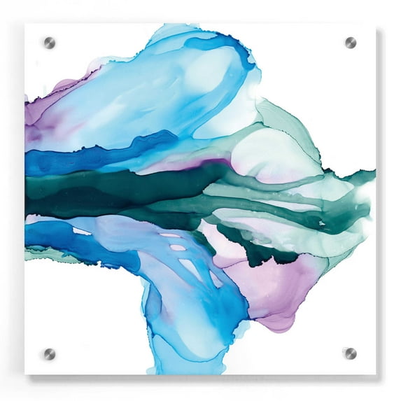 Epic Art 'Tributary' by Chris Paschke, Acrylic Glass Wall Art, 36"x36"