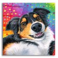 thumbnail image 1 of Epic Art 'Tricolor Australian Shepherd Dog'  by Rebecca Wang Art Acrylic Glass Wall Art, 36" x 36", 1 of 8